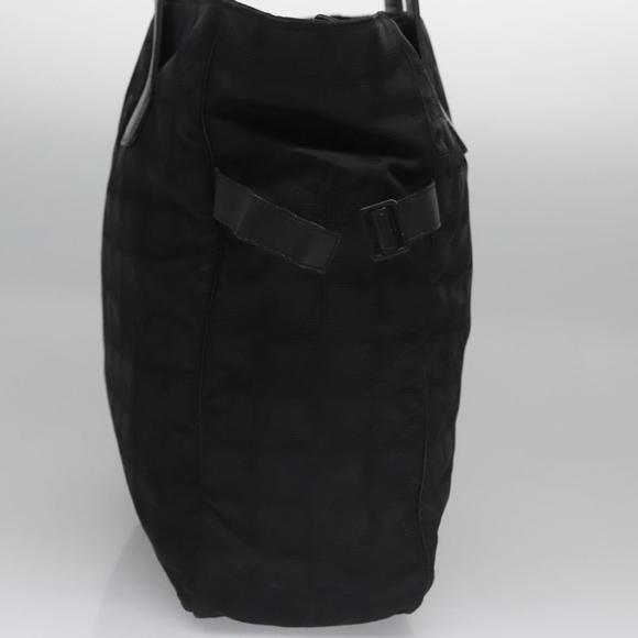 CHANEL New travel line Tote Bag Nylon Black CC Auth am7712 - Picture 3 of 16